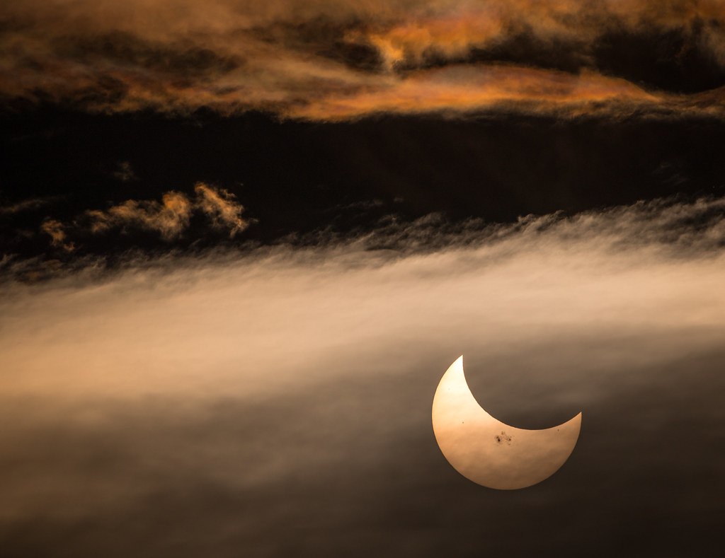 Moon shadow- Solar Eclipse 2014