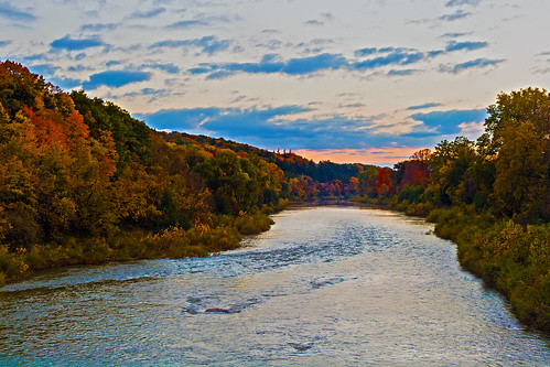 park trees sunset sky lake ontario canada london fall nature water leaves clouds canon river landscape photography 50mm october scenery scenic colourful hdr springbank 6d niftyfifty