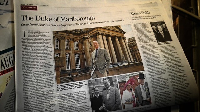 Obituary: The Duke of Marlborough