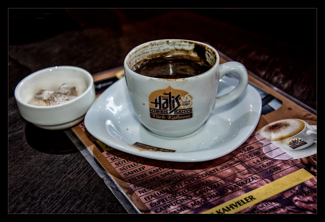Türk lokumu ile Türk kahvesi  Turkish coffee with lokum
