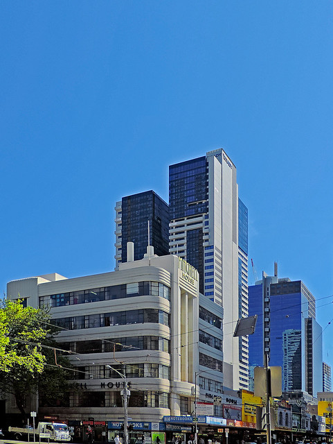 Melbourne Architecture In Spring - NW corner of Elizabeth & Lonsdale (#71 in series) 04Oct2014
