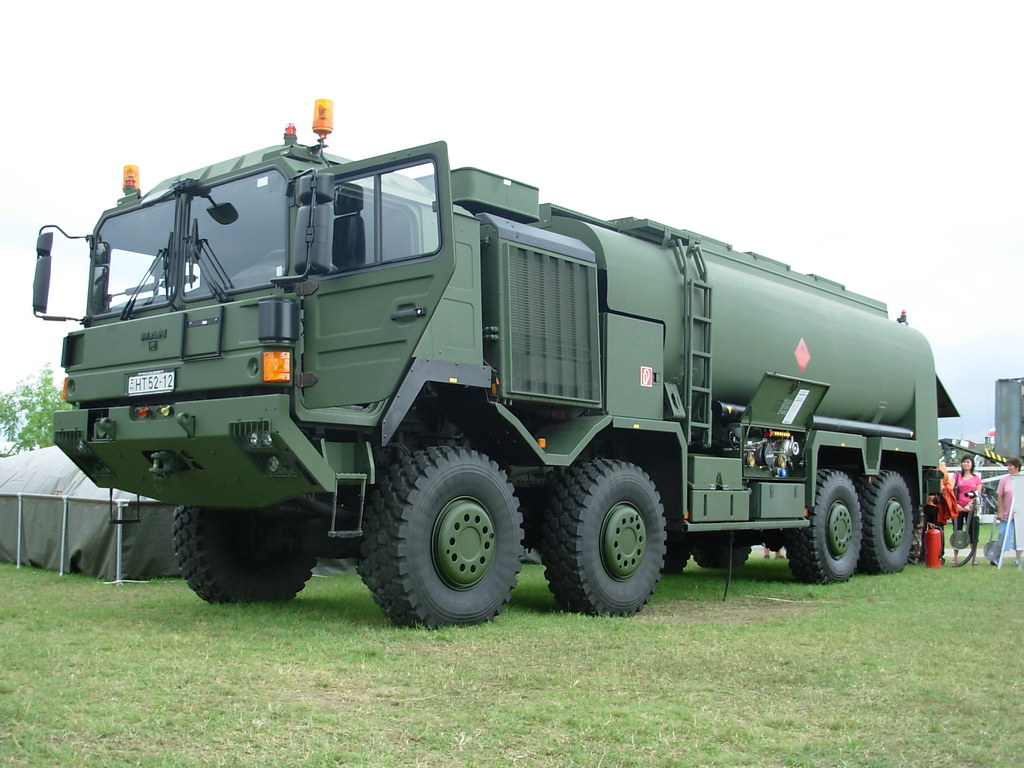 MAN 8x8 military airport fuel tanker.