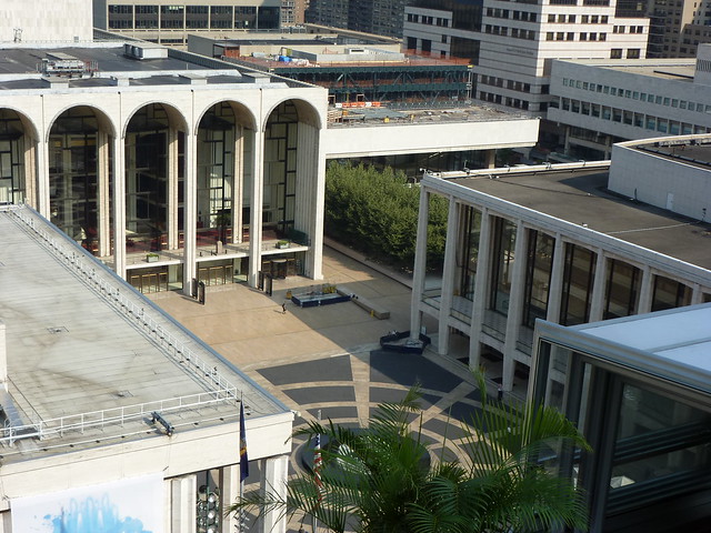 Aerial View of Lincoln Center, with Forest Peeking in the Corner: New York, New York 2011