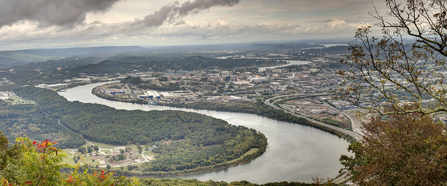Point Park overlook, Tennessee River, Chattanooga, Chickamauga & Chattanooga National Military Park, Hamilton County, Tennessee 1