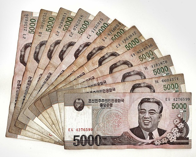 5000 Won Note North Korea Kim Il-sung