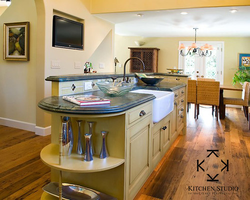 Kitchen Studio of Monterey - Green Marble Counter Kitchen | Flickr