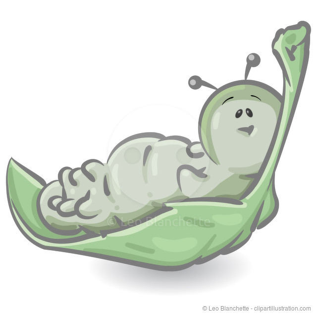 Clipart Illustration of a Cute Green Caterpillar Character Lounging On A Leaf