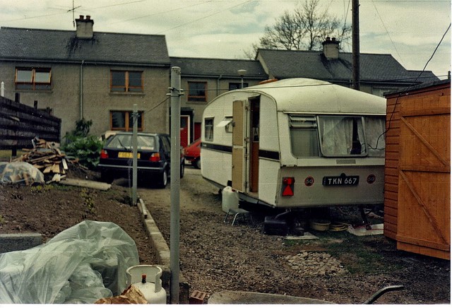 The Caravan our home for 6 weeks when renovateing the house in 1991