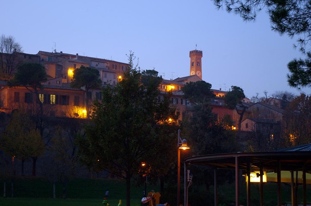 Parco e torre a Santarcangelo.