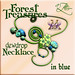 AZE Forest Treasures Dewdrop Necklace in blue