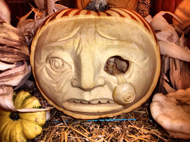 Carved Pumpkin Face 011