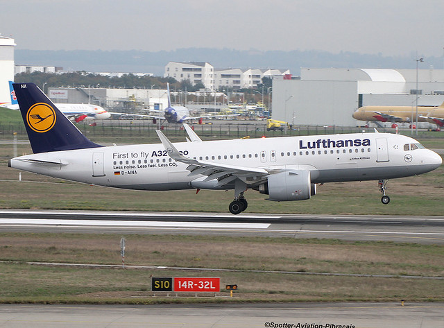Lufthansa. FIRST A320 NEO FOR THE COMPANY.