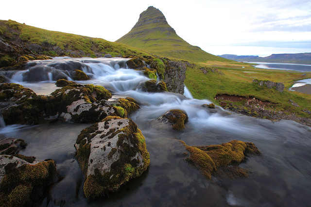 Water embracing earth. Iceland