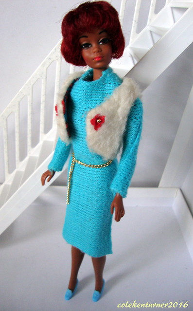 Barbie Christie TnT Doll in Barbie Maschenmode Moda Maglia #7975 European exclusive 1974