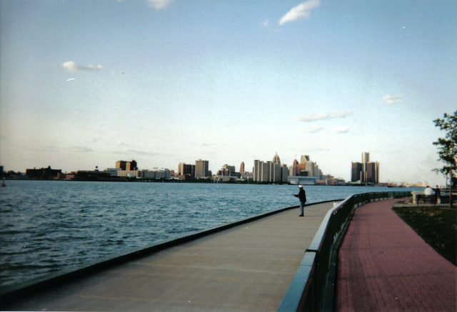 View of Detroit, Michigan from Windsor, Ontario.