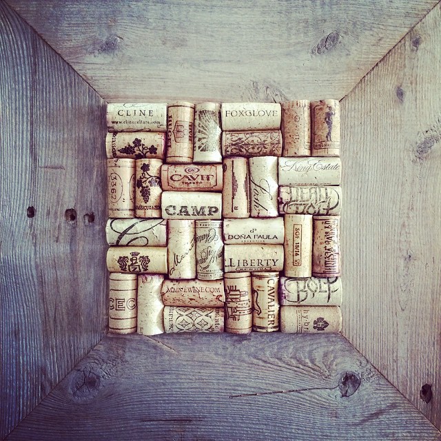 #upcycled #wine #cork board