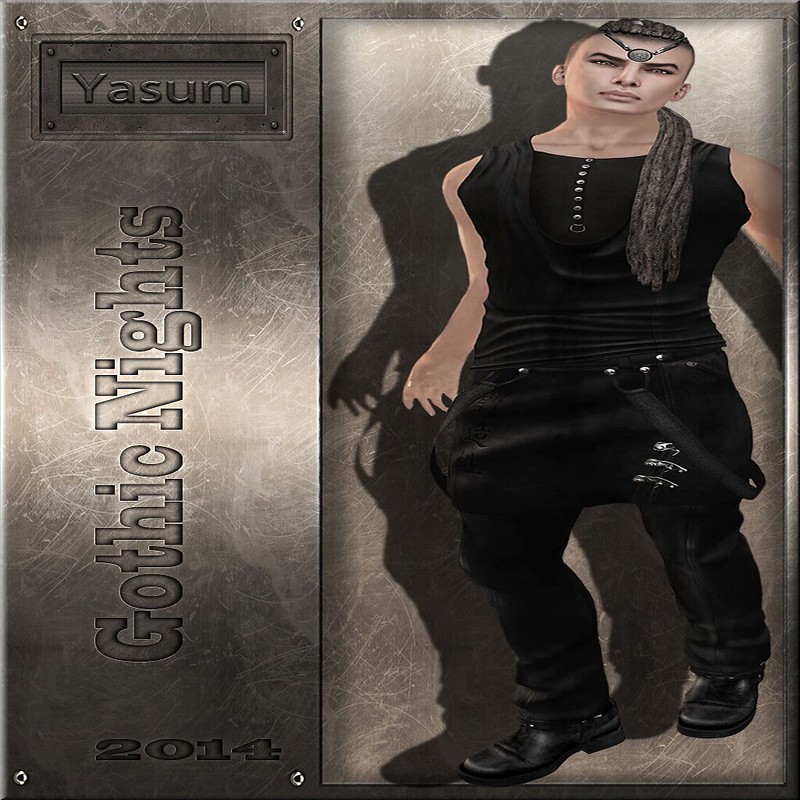 GOTHIC SKIRT PANTS COVER MALE - Yasum
