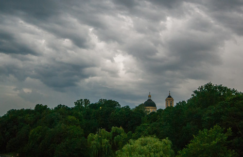 park sky green clouds cathedral belarus gomel homyel discoverbelarus