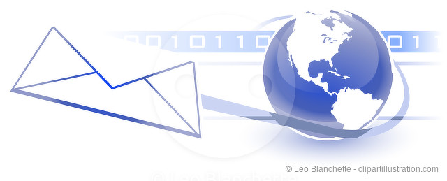 Email, Electronic Communications World Wide Web Internet Concept