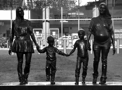 "A Real Birmingham Family" by Sarahl | Statue outside The Li… | Flickr