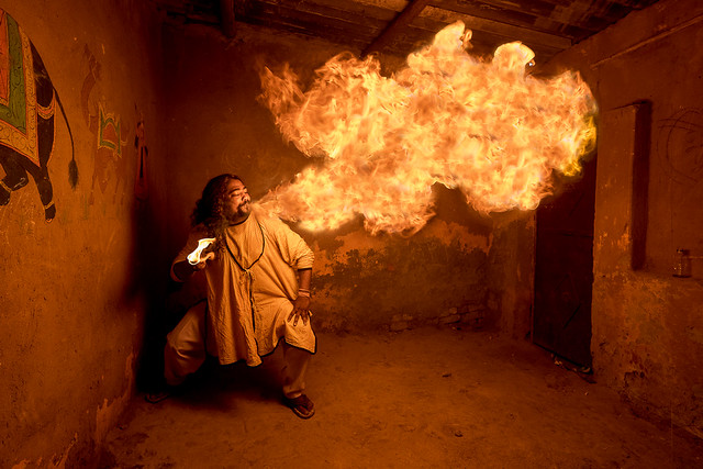 Fire Eater . India.
