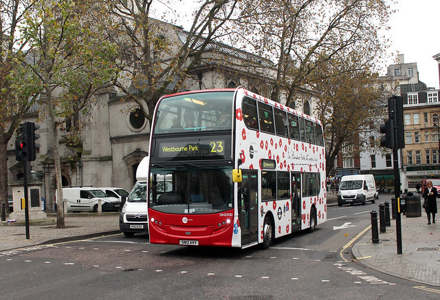 Poppy Day 2014: Route 23, Tower Transit, DN33782, SN12AVY