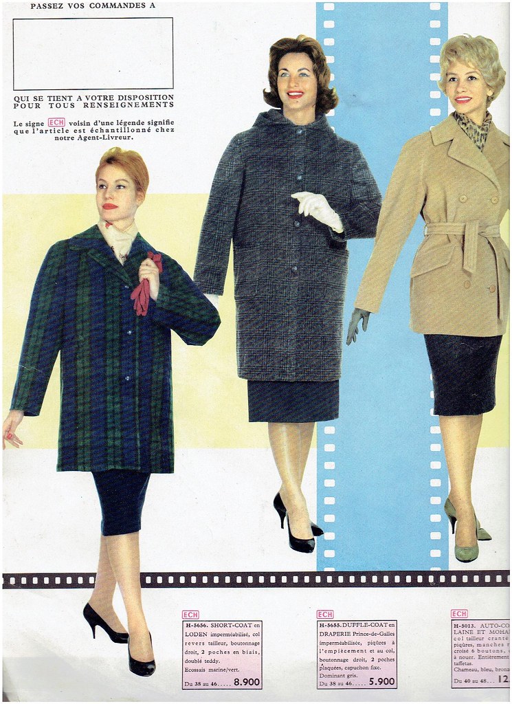 1960 Galeries Lafayette catalog-coats - a photo on Flickriver