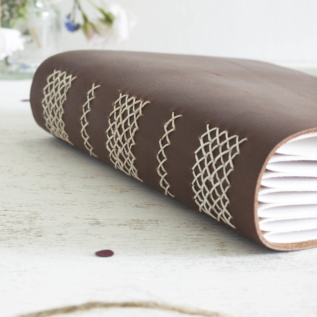 Handmade leather journal by Dani Fox | Dani Fox Hand Bound Books | Flickr