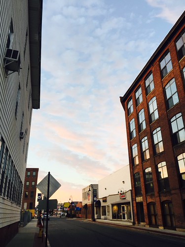Union Street at sunset by D Laferriere, Attleborosunset attleboro