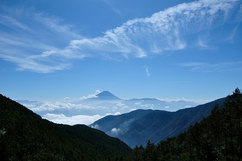 fujisan 富士山 mtfuji yamanashi 山梨 櫛形山 秋晴れ 池の茶屋林道