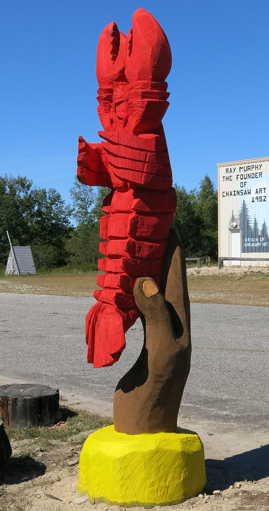Lobster: Ray Murphy's Chainsaw Art, Hancock, Maine, USA | Flickr