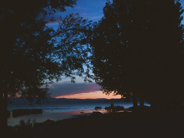 Sunset over Utah Lake