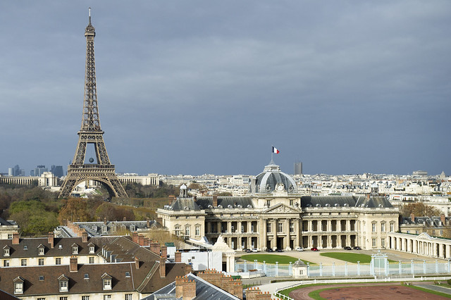 École Militaire and Eiffel Tower, Paris, France