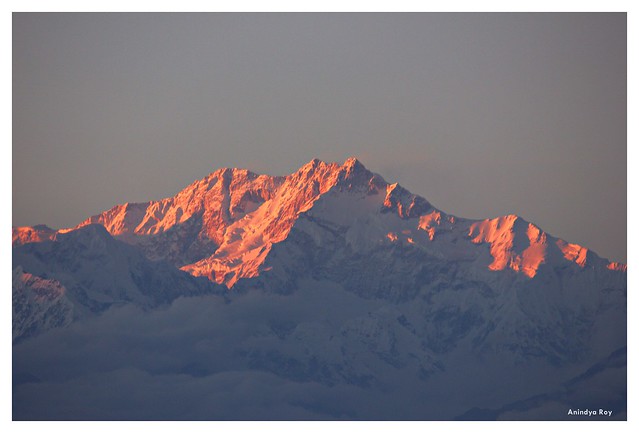 Sunset over Mount Kangchenjunga,Darjeeling