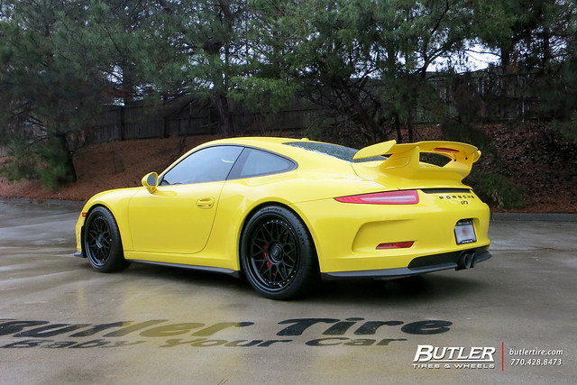 Porsche GT3 with 20in HRE Classic 300 Wheels and Michelin Sport Cup2 Tires with Fabspeed Exhaust