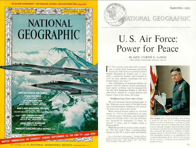 NATIONAL GEOGRAPHIC September 1965 (1) - U.S. Air Force: Power for Peace