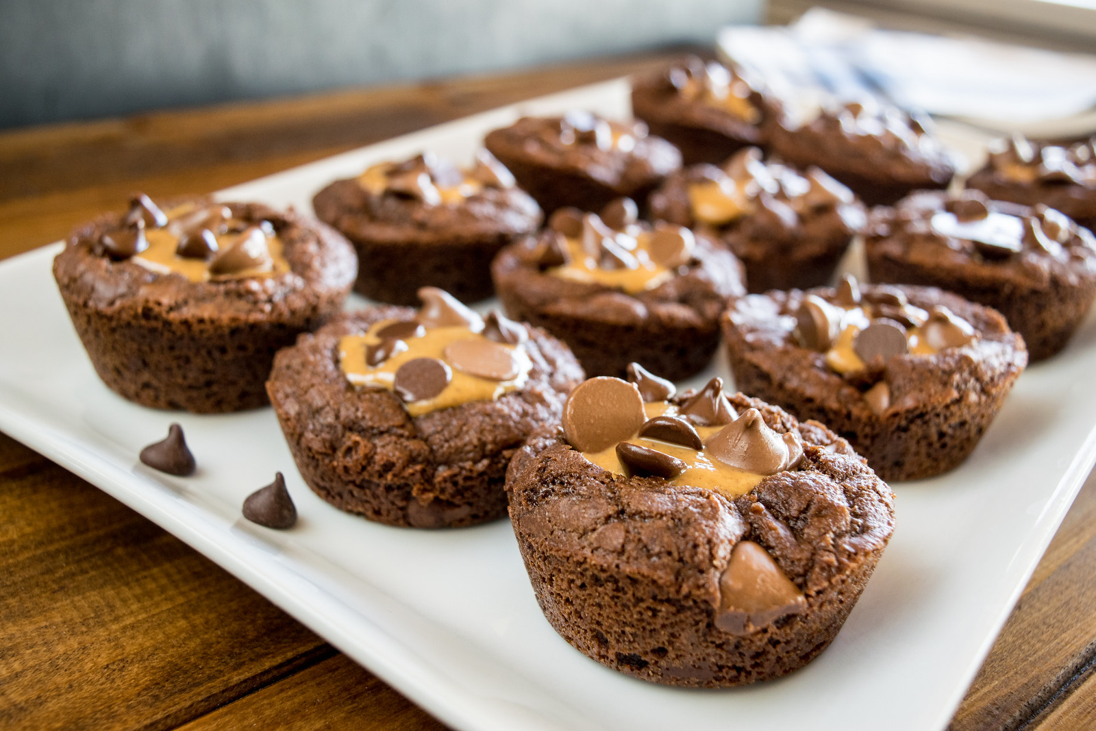chocolate peanut butter brownie cups