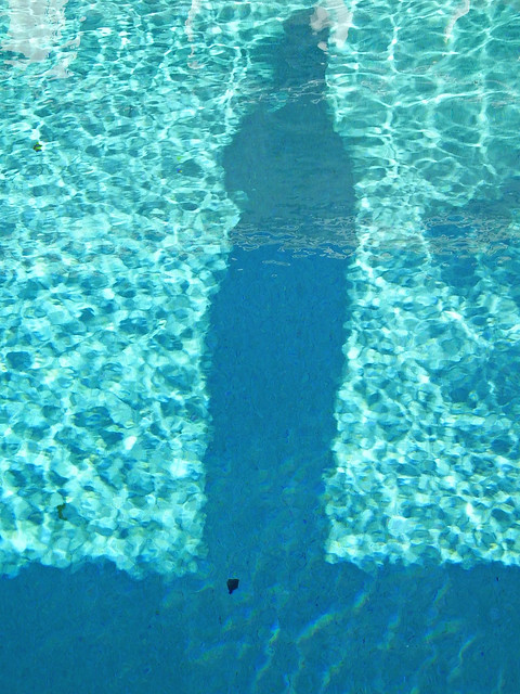 Selfie Shadow in the Pool