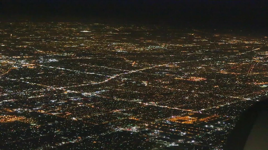 Aerial view of LA