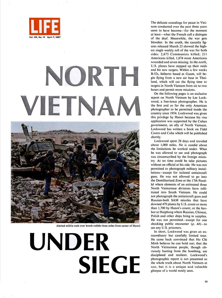 LIFE Magazine April 7, 1967 - NORTH VIETNAM UNDER SIEGE (2)