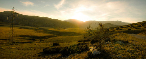 Tonivoda by Gadjowsky, Sunset on the macedonian highlands, mountain Bistra. At the height of over 2000 m.a.s.l. this region
