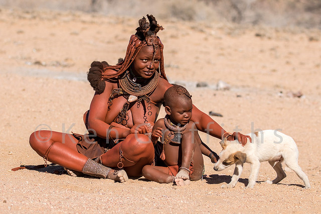 Himba mother and son