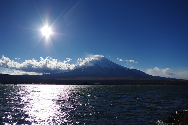 scenery of the five lakes of Mt Fuji