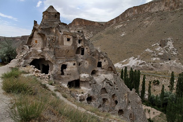 Église rupestre à Soganli (Turquie)