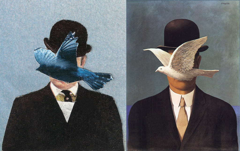 Man in a bowler hat Magritte ticket