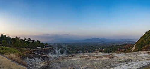 panorama nature landscape volcano sulphur sulawesiutara bukitkasih