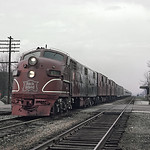 CRI&P 631 (E6A) with The Golden State Ltd.,  Chicago, April 21, 1965