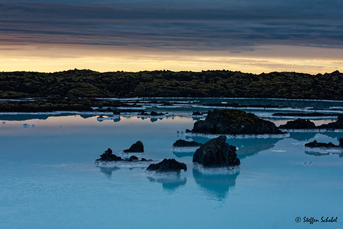 blue sunset island lava iceland sonnenuntergang blau bluelagoon geothermalspa bláalónið blauelagune