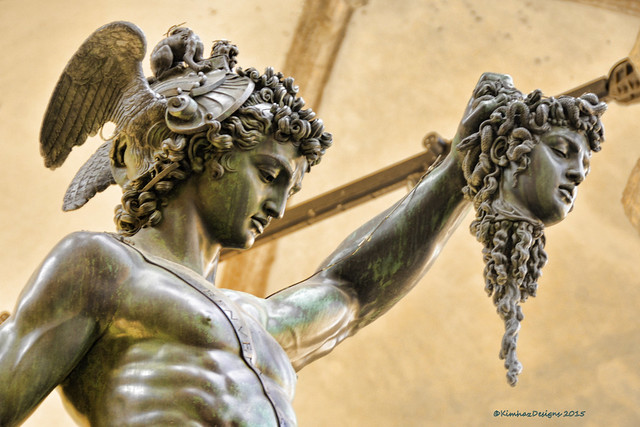 Florence - Loggia dei Lanzi -  Cellini's Perseus Detail
