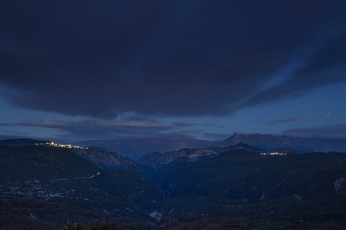 night landscape mountains